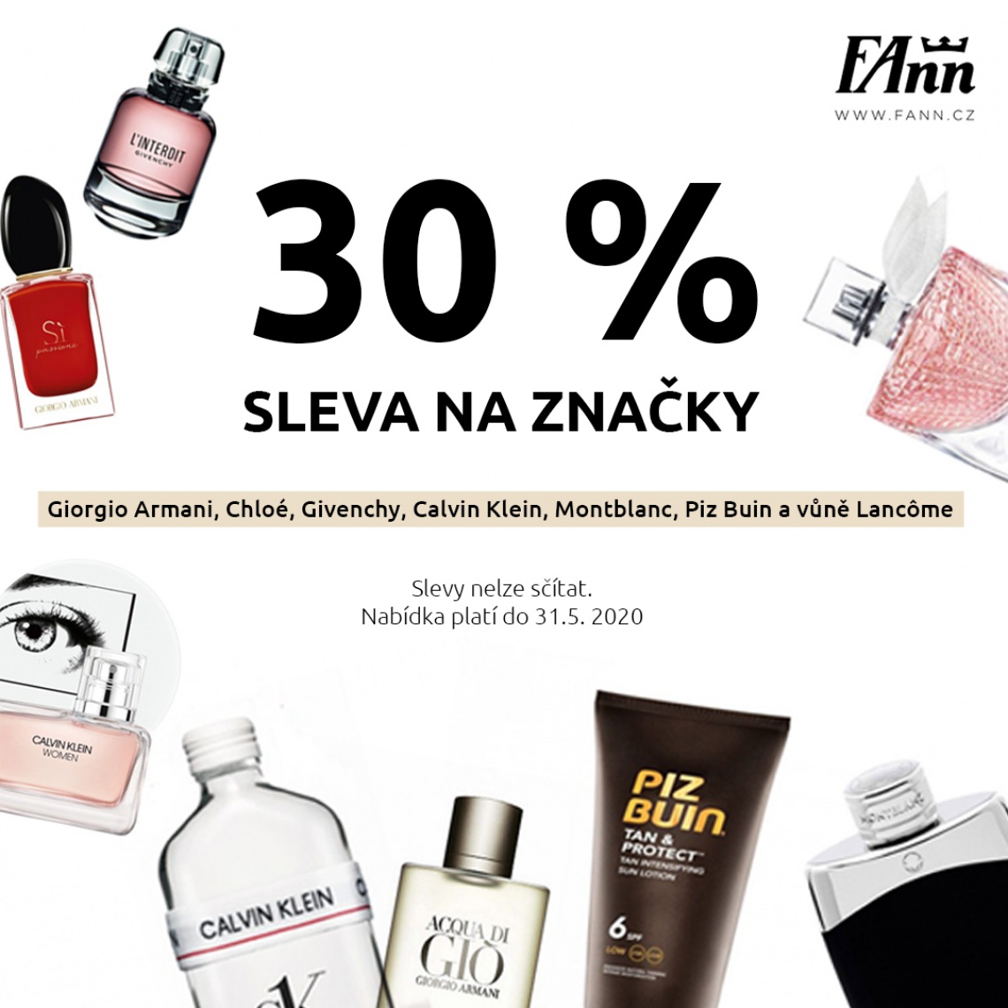 FAnn - sleva 30 % na vybrané značky